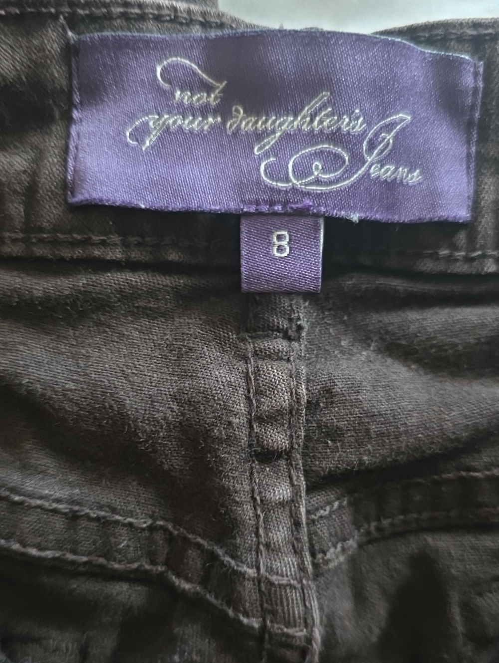 Jeans Dark Wash Made In The USA Size 8 Womens - Picture 4 of 10